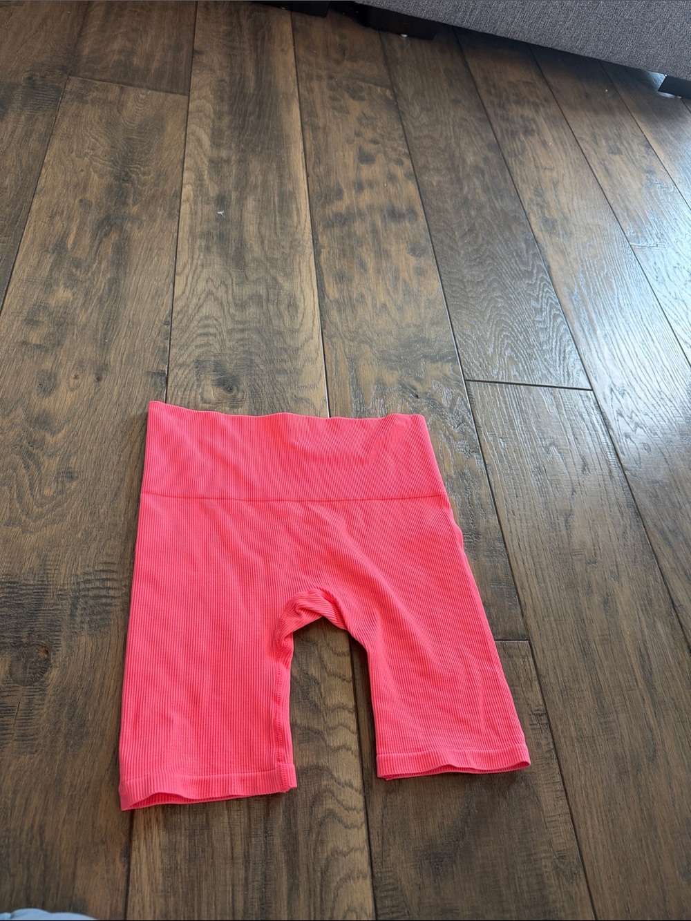 wild fable Coral Pink Ribbed Bike Shorts